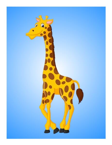 Cute Giraffe Edible Image For Your Quarter Sheet Cake!