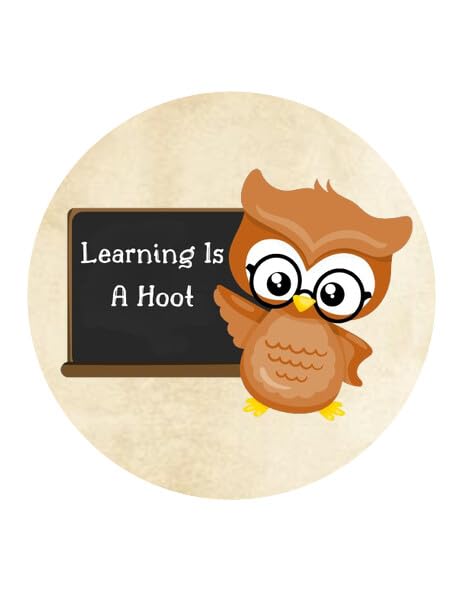 Learning Is a Hoot Edible Image Cupcake Toppers For 2" Cupcakes Or Cookies