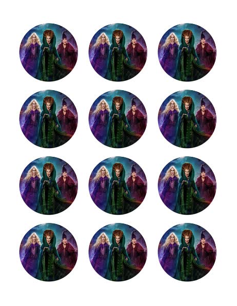 Colorful Movie Design Edible Image Cupcake Toppers For 2 Inch Cupcakes Or Cookies!