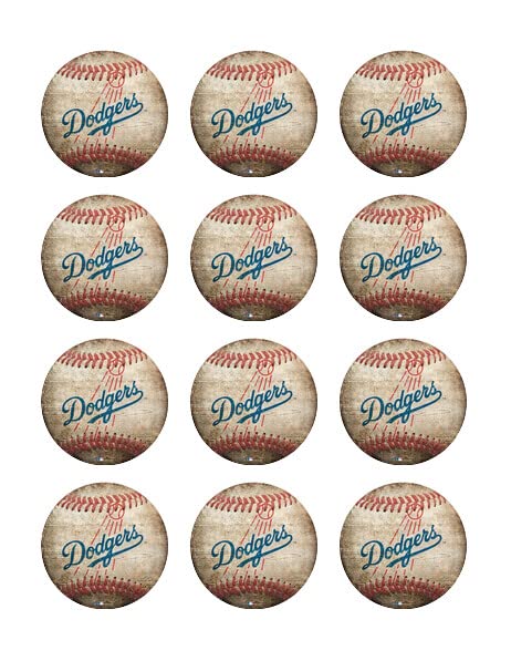 2" Round Pre-Cut Baseball Edible Images For Your Cupcakes By TNCT!