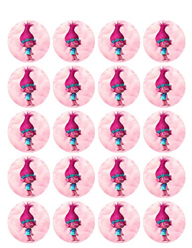 1.875" Round Pre-Cut Pink Edible Image Cupcake/Cookie Toppers!