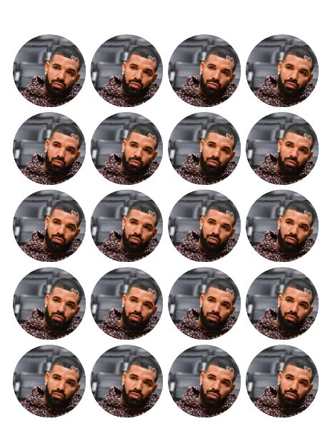 1.875" Round Pre-Cut Singer Edible Image Cupcake Toppers!