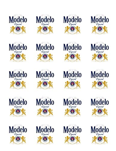 Round 1.875" Pre-Cut Modelo Label Edible Images Cupcake Toppers!