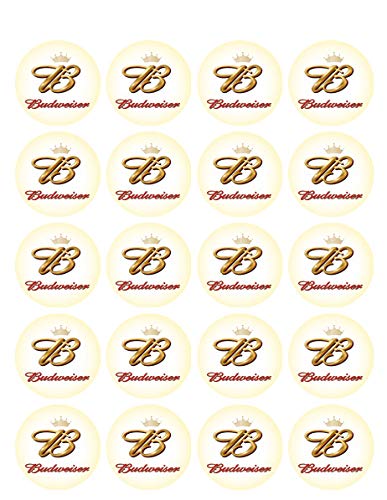 1.875" Round Bud Logo Edible Images For Your Cupcakes!