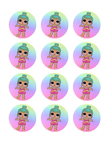 Wish Babe Edible Image Cupcake Toppers For 2 Inch Cupcakes Or Cookies!