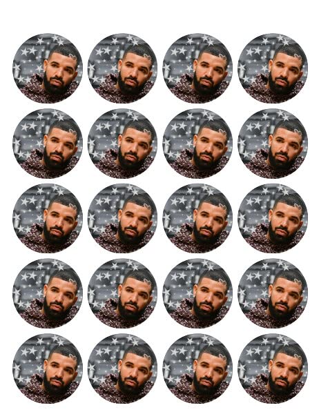 1.875" Round Pre-Cut Star Edible Image Cupcake Toppers!