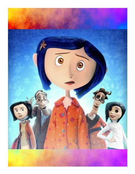 Colorful Movie Character Edible Image For Your Quarter Sheet Cake!