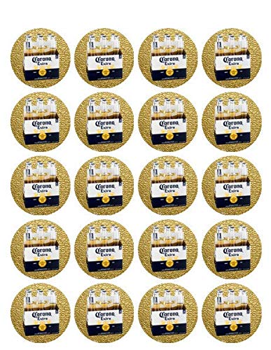 1.875" Round Pre-Cut Gold Edible Images For Your Cupcakes!