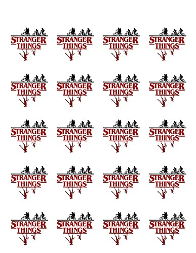 1.875" Pre-Cut Round Stranger Things Edible Image Cupcake Toppers!