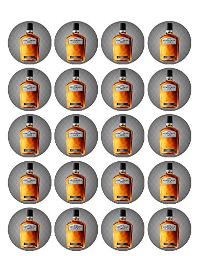 1.875" Pre-Cut Round Gentleman Design Edible Image Cupcake Toppers!