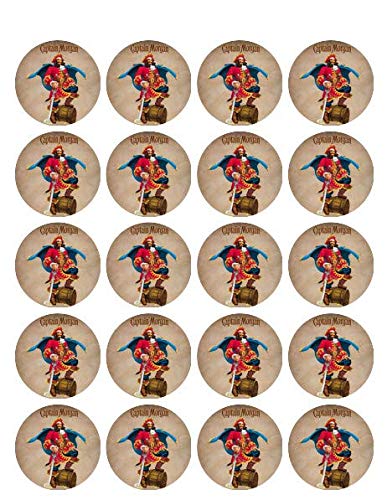 1.875" Pre-Cut Captain Morgan Label Edible Images For Your Cupcakes!