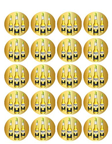 1.875" Corona With Lime Edible Image Cupcake Toppers!