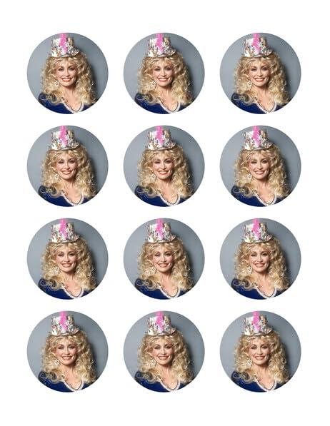 2" Round Pre-Cut Cute Dolly Edible Images For Your Cupcakes By TNCT!