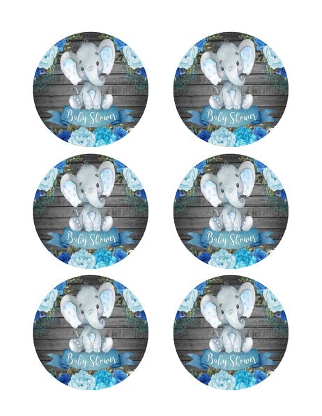 3 Inch Round Pre-Cut Baby Shower Edible Image Cupcake Toppers!