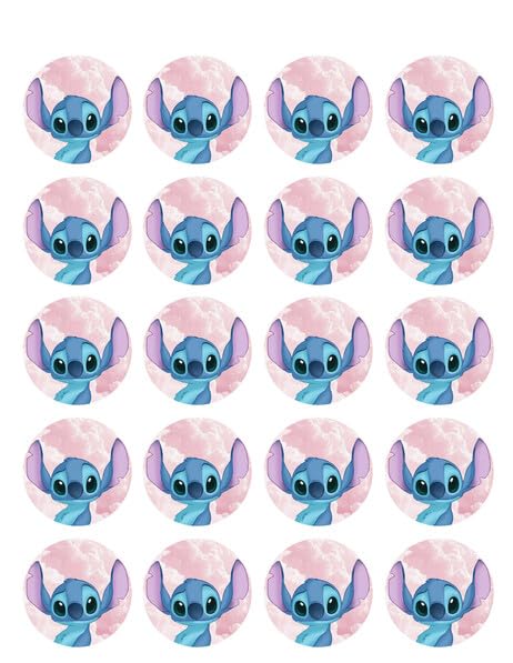 1.875" Pre-Cut Round Cutie In A Cloud Edible Image Cupcake Toppers!