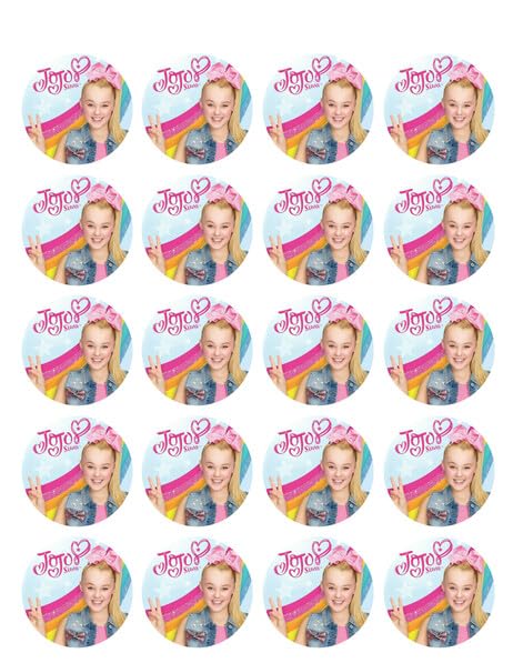 1.875" Round Pre-Cut Jo Edible Image Cupcake Toppers!