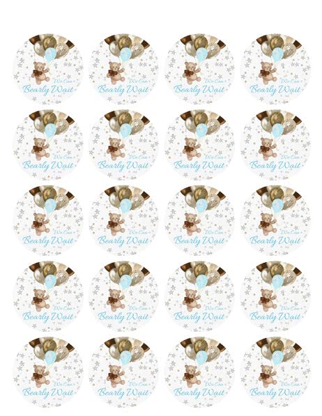 1.875" Round Pre-Cut Bearly Wait Edible Image Cupcake Toppers!