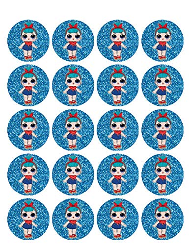 1.875" Round Pre-Cut B.B BOP Edible Image Cupcake Toppers!