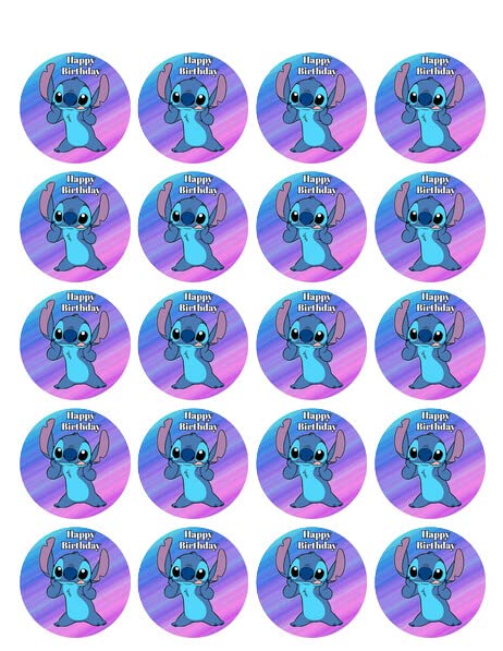 1.875" Pre-Cut Round Birthday Edible Image Cupcake Toppers!