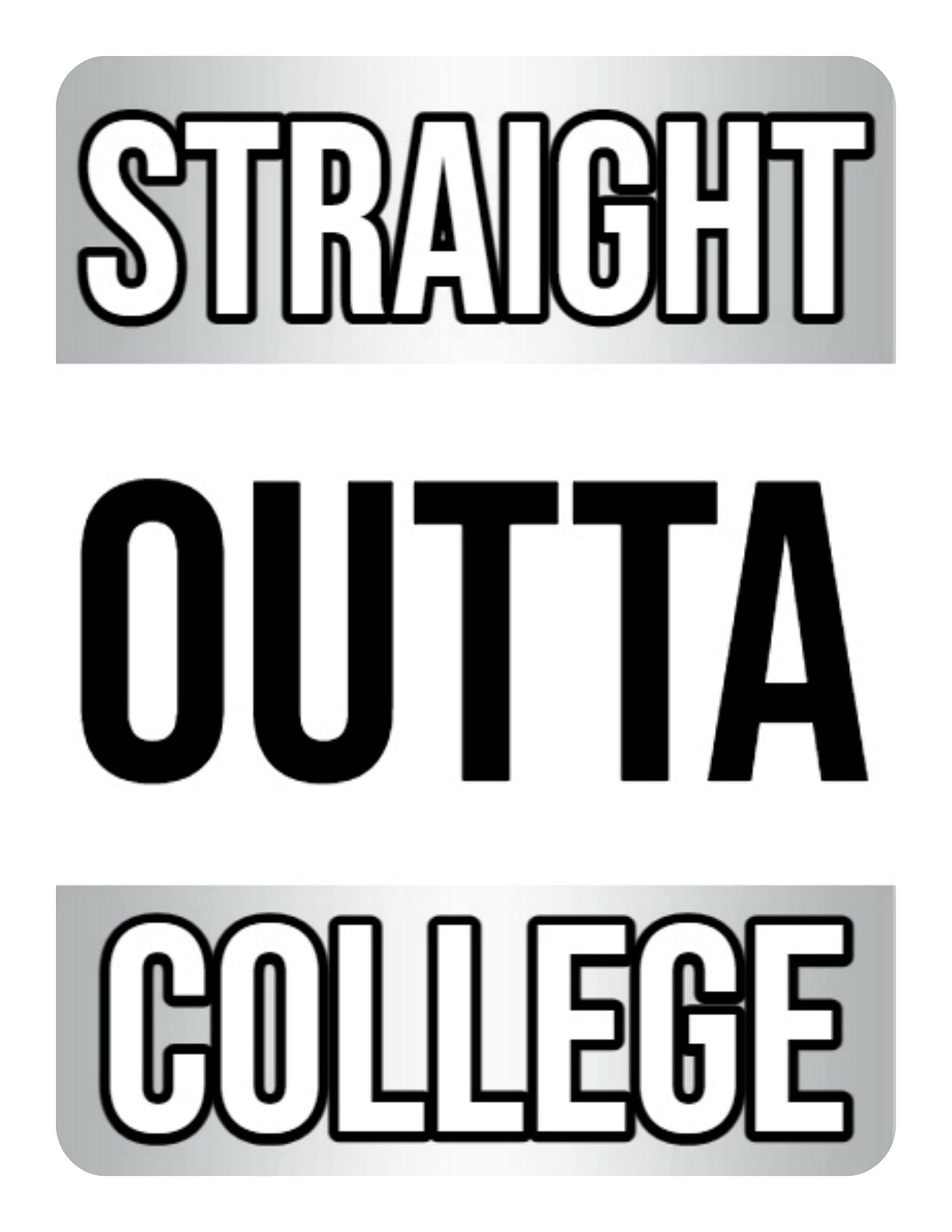 Straight Outta College Edible Image For Your Quarter Sheet Cake By TNCT!